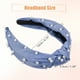 thumbnail image 5 of Diadema de perlas anudadas Unique Bargains estilo Casual para mujeres azul, 5 of 7