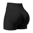 thumbnail image 4 of Women Workout Gym Impact Shorts Hidden Scrunch Butt Lifting(BLACK S), 4 of 5