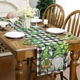 thumbnail image 4 of St Patricks Day Table Runner, Funny Gnome St Patricks Day Decoraions Lucky Shamrock Seasonal Spring Holiday Table Decorations for Indoor Outdoor Dining Table Decor (13'''' x 36''''), 4 of 6