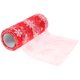 thumbnail image 3 of 15cm 10 yardas Ceraba de nieve navideña Ceraca de tulla de tul brillo de organza una cinta de copos de nieve para decoración de Navidad Decoración de la fiesta de envoltura de regalos (rojo), 3 of 6