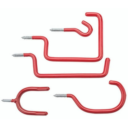 

National Hardware N112-036 Home Hook 10 Piece Assortment Steel With Red Vinyl Coating