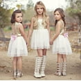 thumbnail image 3 of StylesILove Toddler Kids Gold Sequin Tulle Sleeveless Flower Girl Dress (100/18-24 Months), 3 of 7
