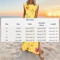 thumbnail image 3 of TaTaai Women's Solid Color Round Neck Sleeveless Knee Length Dress Casual Fashion Pleated Front Design with Pockets Soft Breathable Fabric for Spring Summer Daily Beach Vacation Gift, 3 of 6