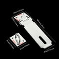 thumbnail image 3 of bedienty Padlock Hasp Window Cabinet Locker Mailbox Lock Plate Gate Shed Safety Latch Anti-lost Security Hardware Accessories 5 Inch, 3 of 6