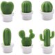 thumbnail image 1 of Calcomanías magnéticas para refrigerador de cactus, Ruzihui, linda planta verde suculenta, hebilla magnética, calcomanía magnética para mensaje de refrigerador, 6 piezas,decoración del hogar (B) oso de fresa Hogar, 1 of 5