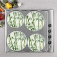 thumbnail image 2 of BaHomeck Electric Stove Burner Covers Set of 4,Round Metal Gas Stove Burner Covers 8 Inch and 10 Inch,Kitchen Decor,Large Bamboo Forest With ​Leaves, 2 of 2