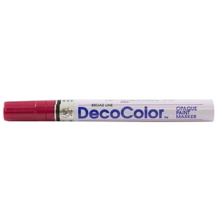Two (2) Deco Color Marvy Uchida Broad Line Opaque Paint Marker (Cream  Yellow)