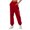 Red, variant on UJNDER Women's Lined Sweatpants Joggers Workout High Waisted Yoga Pants with Pockets Beige L