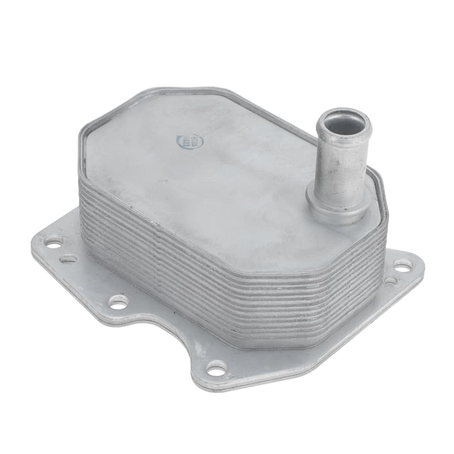 Unique Bargains 1 Pcs Engine Oil Cooler for Ford Transit Platform Chassis Box Bus 2.4 2006-2014 Aluminum Alloy Silver Tone Transmission Oil Cooler Trans Cooler