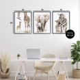 thumbnail image 3 of Stupell Industries Jungle Animal Babies with Mothers 3 Piece Black Framed Giclee Art Set design by Ramona Murdock, 20 x 16, 3 of 8