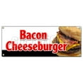 thumbnail image 1 of SignMission B-Bacon Cheeseburger Bacon Cheeseburger Banner Sign - Lunch Dinner Special Food Value Fries, 1 of 1