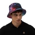 thumbnail image 5 of Vsdgher Outer Space Floating Numbers And Letters Print Bucket Hat for Men&Women Bucket Hat Reversible Summer Double-Side-Wear Travel Gardening, Beach, Camping, Hiking, Fishing Cap, 5 of 5