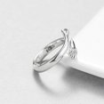 thumbnail image 3 of 925 Sterling Silver Jewelry Love Hug Ring Retro Fashion Tide Flow Open Ring Gold Gold, 3 of 4