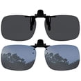 thumbnail image 2 of Clip On Sunglasses Polarized Sunglasses to Clip onto Eyeglasses Flip Up for Men and Women Set of Smoke and Silver Mirror Success Eyewear Success Eyewear, 2 of 2