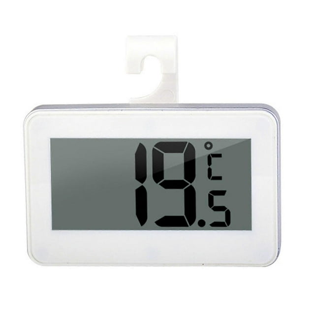 Digital Freezer Room Thermometer White Mini Sensitive Energy Saving Refrigerator Thermometer for Home