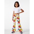 thumbnail image 3 of Girls Premium Pants High-Waisted Flare-Leg Flare Leggings Comfy Trousers for Young Girls Age 5-13, 3 of 6