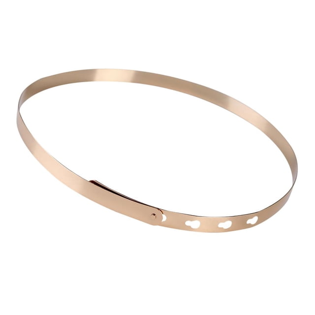 Moda para Mujer Cintura Placa Cintura Encantadora Cinturón de Metal Completo Oro-2 jinwen Cinturón de metal para mujer