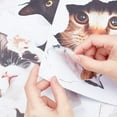 thumbnail image 4 of 3 Sheets 3D Cat Car Stickers Wall Stickers Cats Self Adhesive Cartoon Animals Wall Car Bumper Decal Removable Vinyl Film Wallpaper Murals Window Art Stickers for Bedroom Fridge Car Wall, 4 of 9