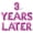 Pink, variant on Letter Balloons - 3 YEARS LATER 16" Inch Alphabet Letters Foil Mylar Balloon 3rd Birthday Party Banner (Blue)