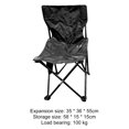 thumbnail image 3 of Silla Plegable Portátil Al Aire Libre Silla Ultraligera Portátil Arte Playa Dibujo Silla Pesca para Acampar Silla Ocio para Acampar (negro), 3 of 6