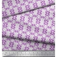 thumbnail image 2 of Soimoi Purple Rayon Fabric Filigree Damask Print Sewing Fabric Yard 56 Inch Wide, 2 of 3
