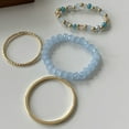 thumbnail image 3 of Bangcool Bead Rings Simple Stacking 4PCS Fashion Bohemian Rings Knuckle Rings for Ladies, 3 of 10