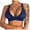 Blue, variant on Push Up Bras for Women See Through Balconette Bra Lightly Mesh Sheer Bralettes Cut Out Wireless Bra Comfort 1/2 Cup Lingerie