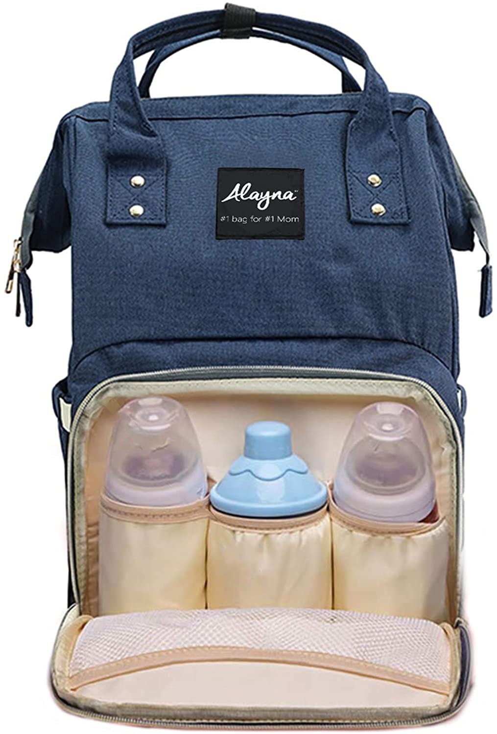 Diaper Bag Backpack Baby Bag Multifunction Maternity Travel Changing Pack Water Resistant Nappy Tote Navy