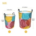 thumbnail image 5 of Gaeub Colorful Wool Balls Dirty Clothes Storage Basket, Toy Storage Bin for Storing Clothing, Diapers, Toys - Medium, 5 of 8