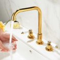 thumbnail image 4 of Washbasin Faucet Double Handle Mixing Faucet Modern Style Chrome, 4 of 5