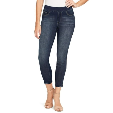 Nine West Womens Size 12 Heidi Zipper Pull On Skinny Crop Jeans, Newton ...