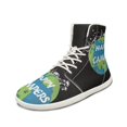 thumbnail image 6 of Wismoutput Happy Campers Black Sneakers Comfortable Minimalist Zero Drop Barefoot Shoes for Men Boys Size 5.5-14, 6 of 7
