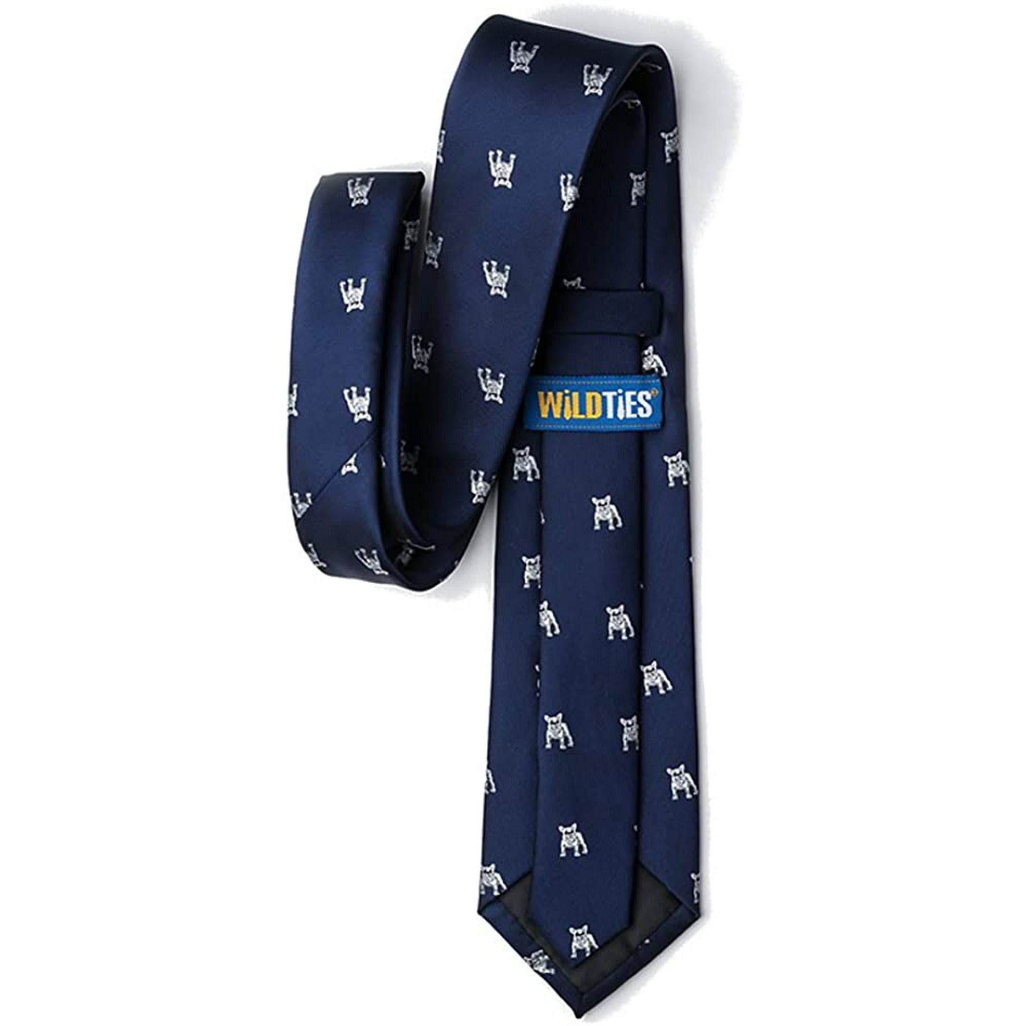 Wild Ties Weiner Dog Tie Men's French Bulldog Dog Animal Extra
