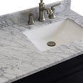 thumbnail image 6 of Bellaterra Home 400700-37R-BU-WMRR 37 in. Single Sink Vanity with Carrara Marble, Left Rectangle Sink, Blue & White - Right Drawers, 6 of 10