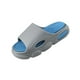 thumbnail image 5 of Sandalias de ducha para hombre con punta abierta, zapatos casuales de verano, resistentes y con absorción de impactos. gris 44 45, 5 of 9