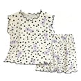 thumbnail image 4 of Mifsaly Toddler Girls 2 Piece Pajama Outfits Cute Graphic Sleeveless Ruffle Trim Tops and Shorts Kids Soft Breathable Summer Casual Home Clothes, 4 of 6