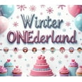 thumbnail image 4 of LUUFILx Winter Wonderland Party Decoration Background for First Birthday Photography Props Photo Backdrop 1st Birthday Celebration Banner Event Supplies, 4 of 8