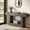 Grey, variant on Finmind 63" Farmhouse Console Table, 2-Tier Narrow Sofa Table with U-Shaped Base, Vintage Brown