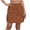 Brown#02, variant on Cargo Skorts for Women Elastic Drawstring Waisted Outdoor Work Tennis Golf Hiking Skirts with Multiple Pockets Summer Athletic Skirts White S