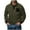 Army Green, variant on ZRGHAOYLQ Polar Fleece Sweatshirt Plus Size Mens Big and Tall Long Sleeve Shirts Stand Collar Button Up Pullover with Pockets Winter Warm Thermal Sweatshirts Khaki S