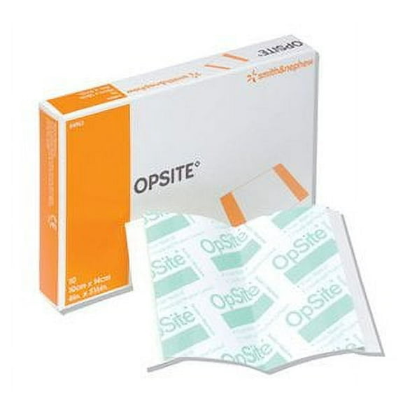 Opsite Transparent Adhesive Dressing 5-1/2 x 4 Inch, Box of 10