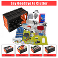 thumbnail image 3 of 55L Collapsible Storage Crate, Heavy Duty Folding Plastic Bin with Handles, Stackable Utility Box for Car Trunk and Garage Organization, 3 of 6