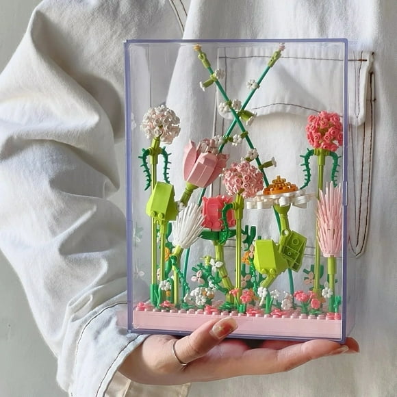 Compatible With LEGO Building Blocks, Eternal Flowers, Tulips, And girls' Collection of Assembled Toys for Valentine's Day birth