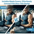 thumbnail image 5 of Men's Nipple Covers 100Pcs (50 Pairs) Ultra-Thin Anti-Chafing for Running, Marathon & Gym Strong Adhesive, Invisible Underwear No Rubbing, Easy to Remove, 5 of 6