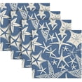 thumbnail image 5 of Coolnut Starfish Cloth Napkins Set of 6,Reusable Washable Polyester Dinner Table Napkins for Kitchen,Dining,Restaurant,Party Decoration, 5 of 7