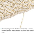 thumbnail image 4 of Cordel Embalaje Unique Bargains 100M/109 Yardas Dorado Tono y Beige Paquete de 2, 4 of 7