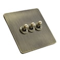 thumbnail image 1 of Stylish and Functional Green Bronze Stainless Steel Toggle Switch Panel, 1 of 8