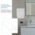 thumbnail image 5 of ELAYARD 2Pcs White Stainless Steel Pegboard Paper Towel Holders Simple Clip on Installation, 5 of 7