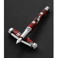 thumbnail image 2 of Xezo Urbanite II Acrylic  Brass Fountain Pen (Fine Nib) - Trek Red, 2 of 6