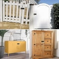 thumbnail image 5 of Loquet de Porte à Loquet de 5 Pouces, Loquet de Porte Extérieur à Loquet de Porte avec Vis, Loquet de Porte en Acier Inoxydable pour Porte, Tiroir, Placard (Noir), 5 of 5